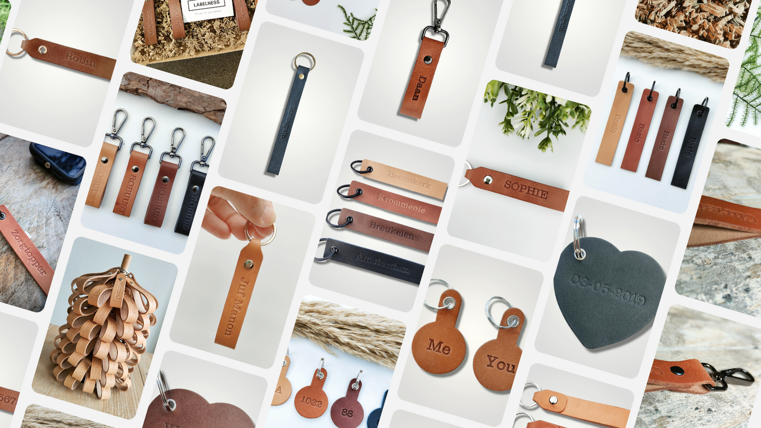 Sleutelhangers met naam of tekst