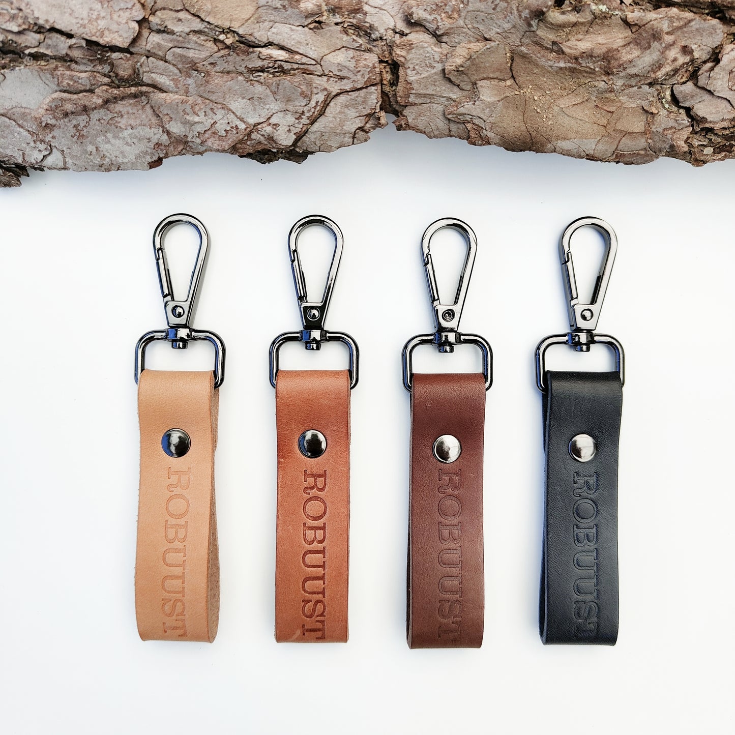 Leren sleutelhanger Robuust