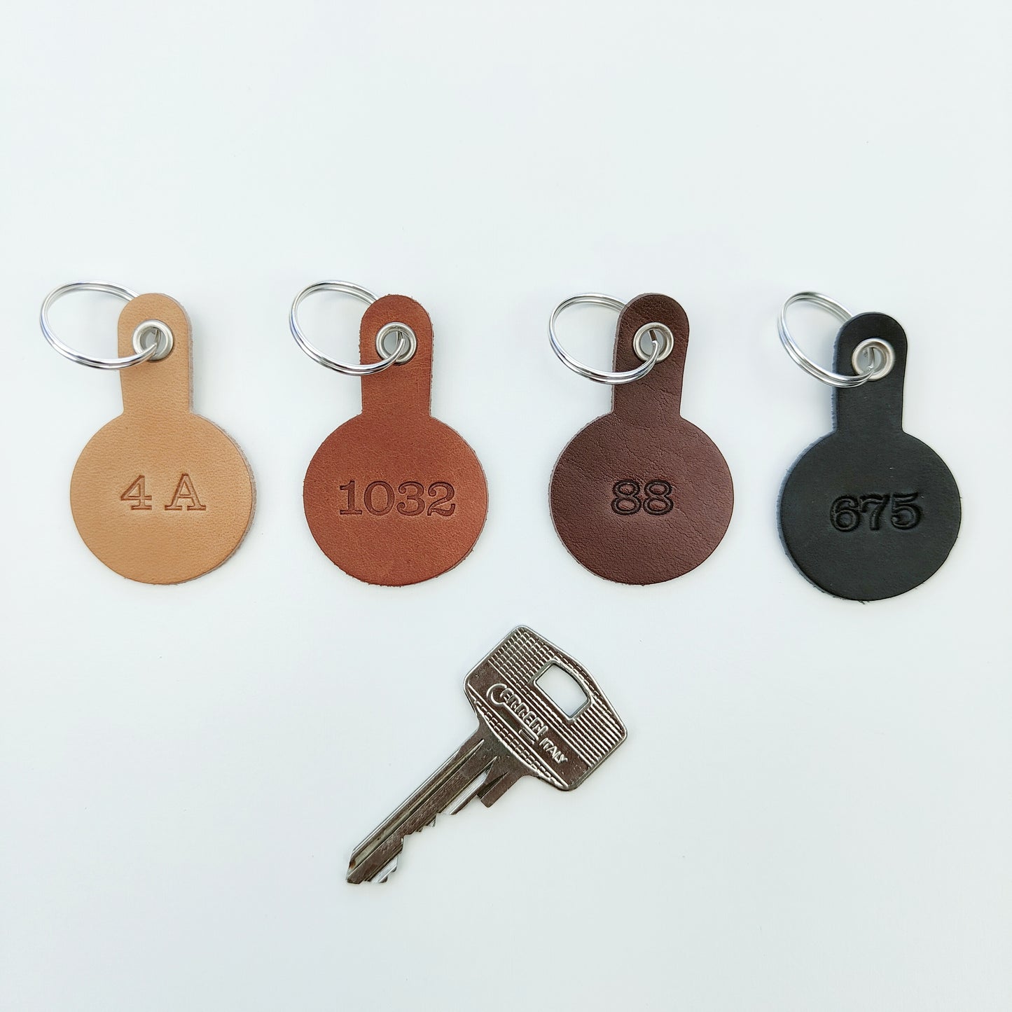Leren sleutelhanger Mini