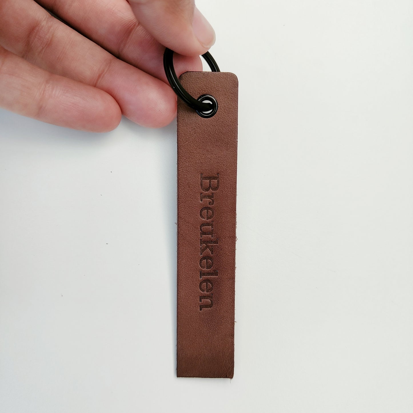 Leren sleutelhanger Basic