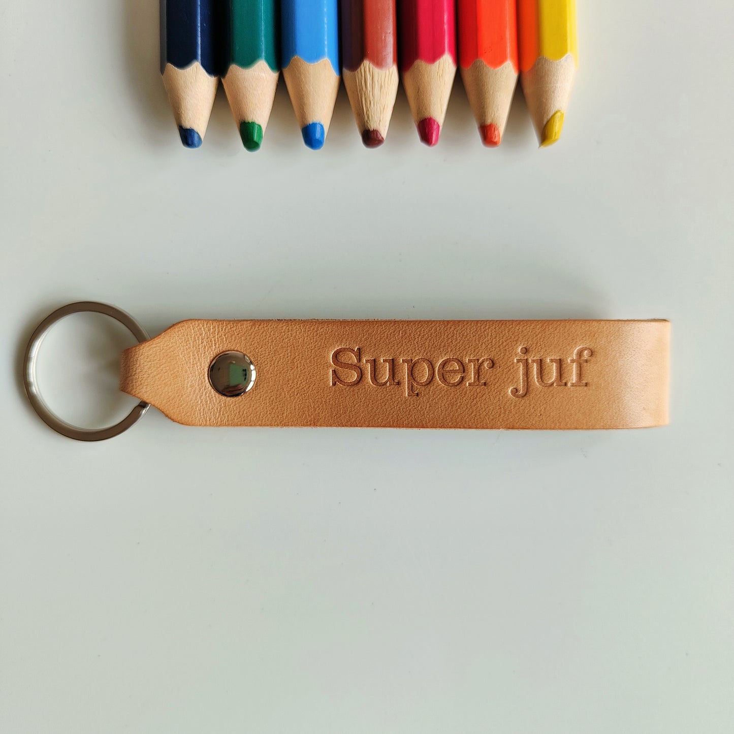 Leren sleutelhanger Elegant