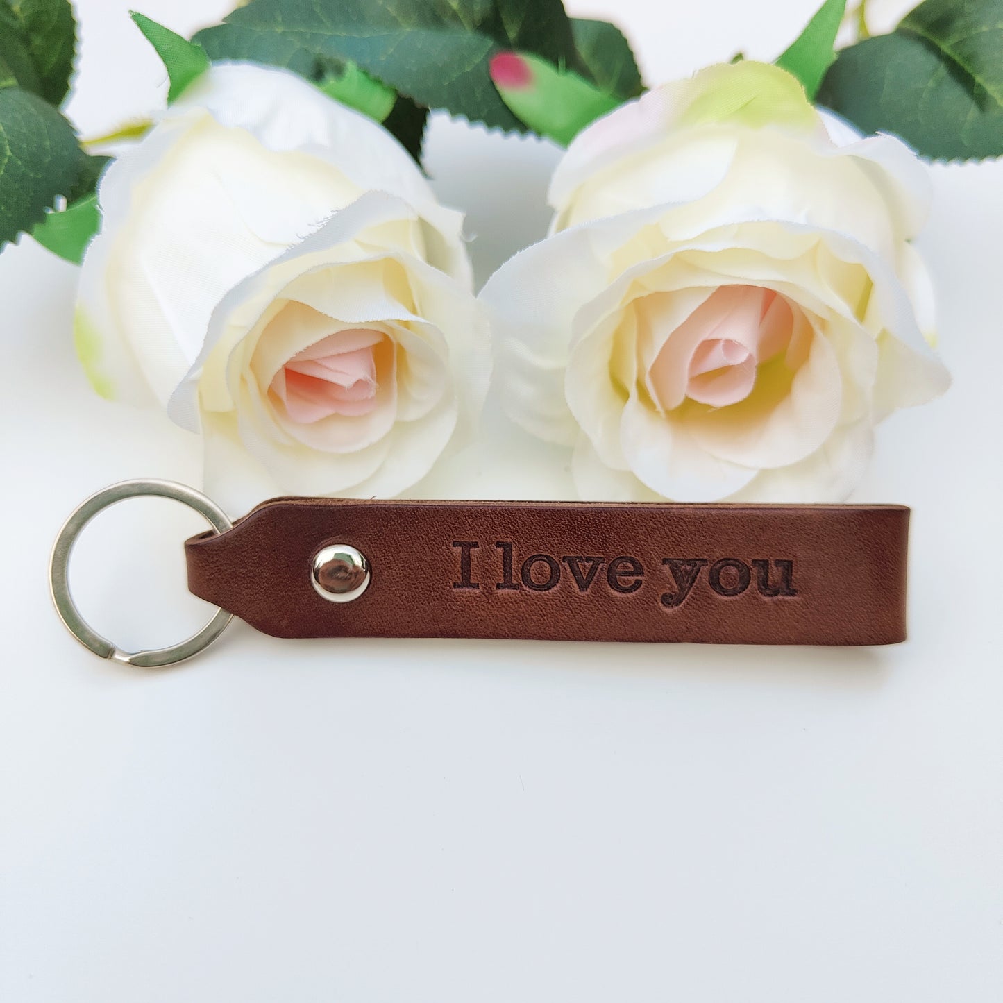 Leren sleutelhanger Elegant