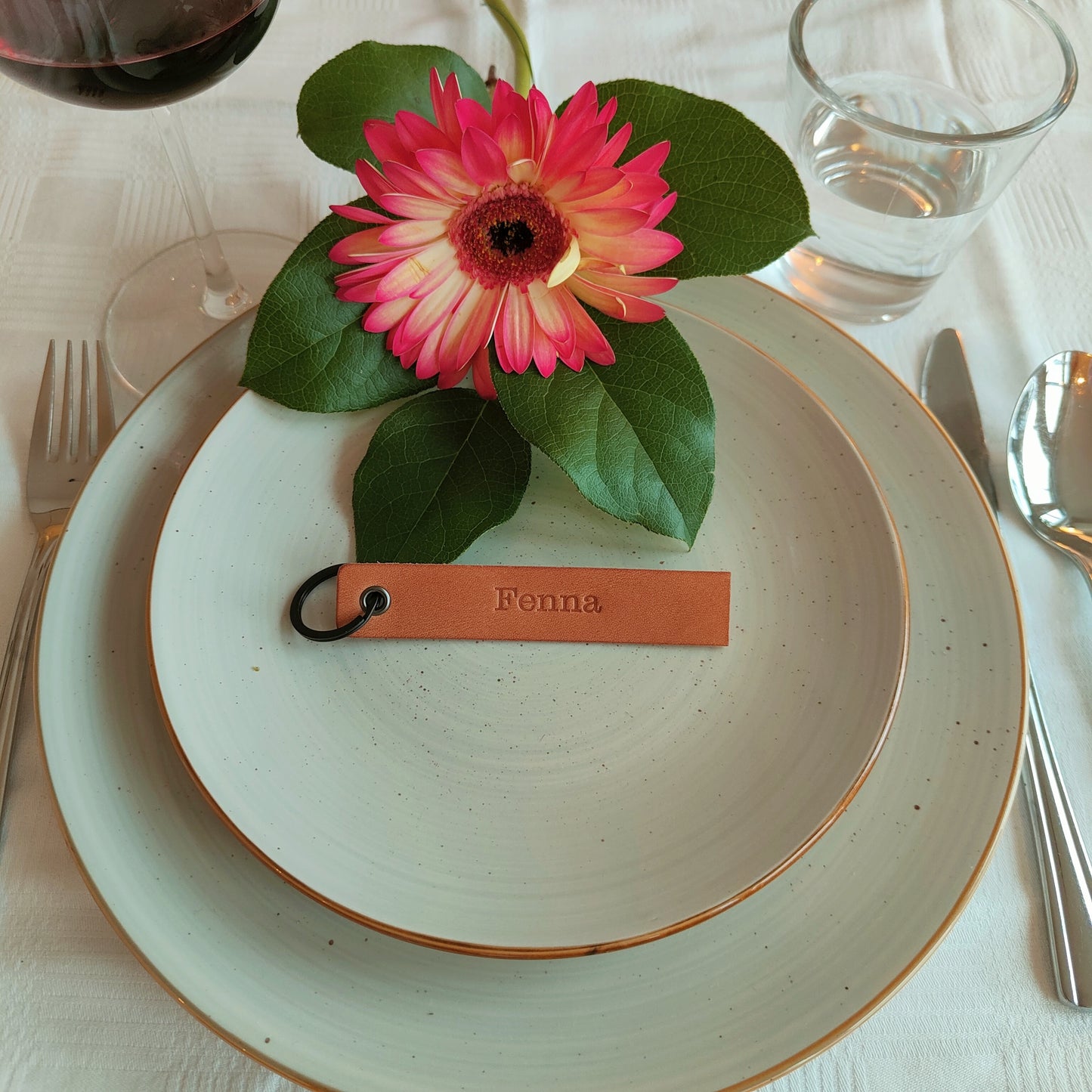 Leren sleutelhanger Basic