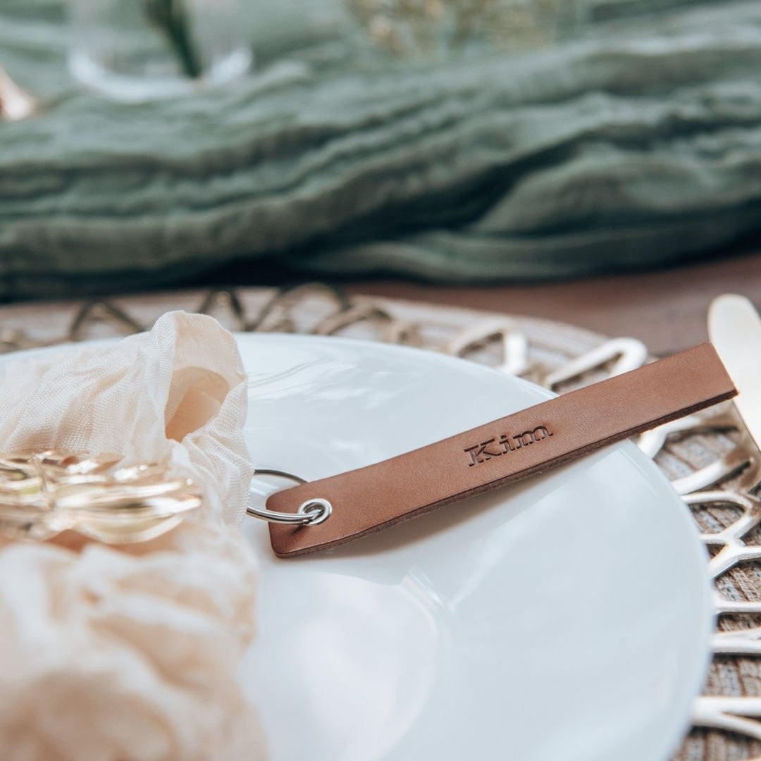 Leren sleutelhanger Basic