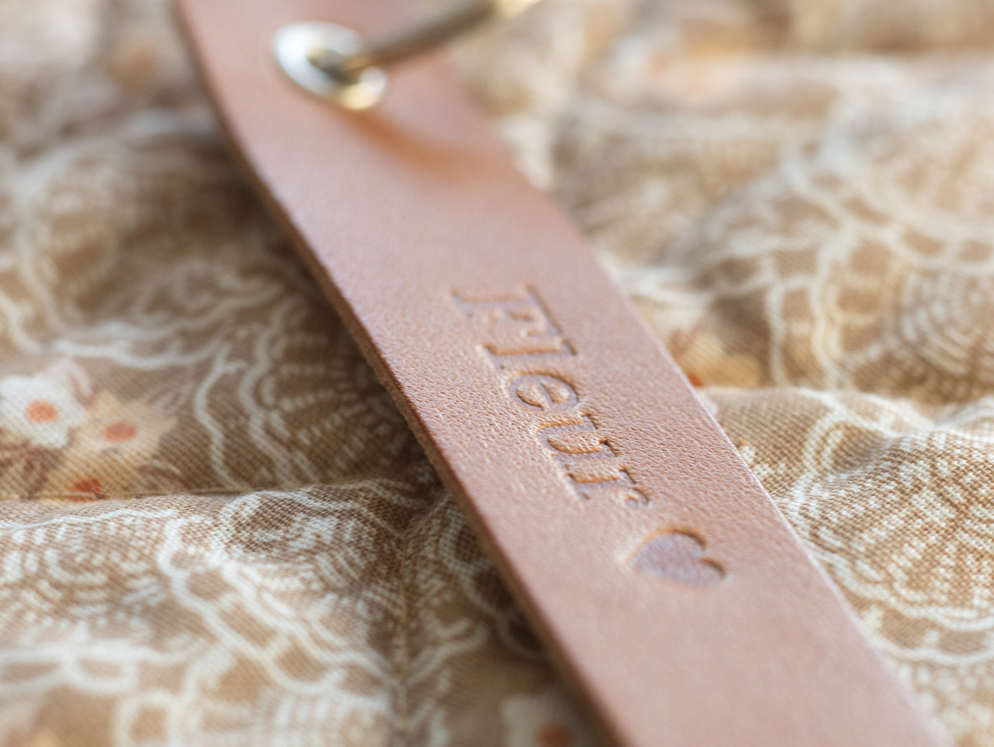 Leren sleutelhanger Basic
