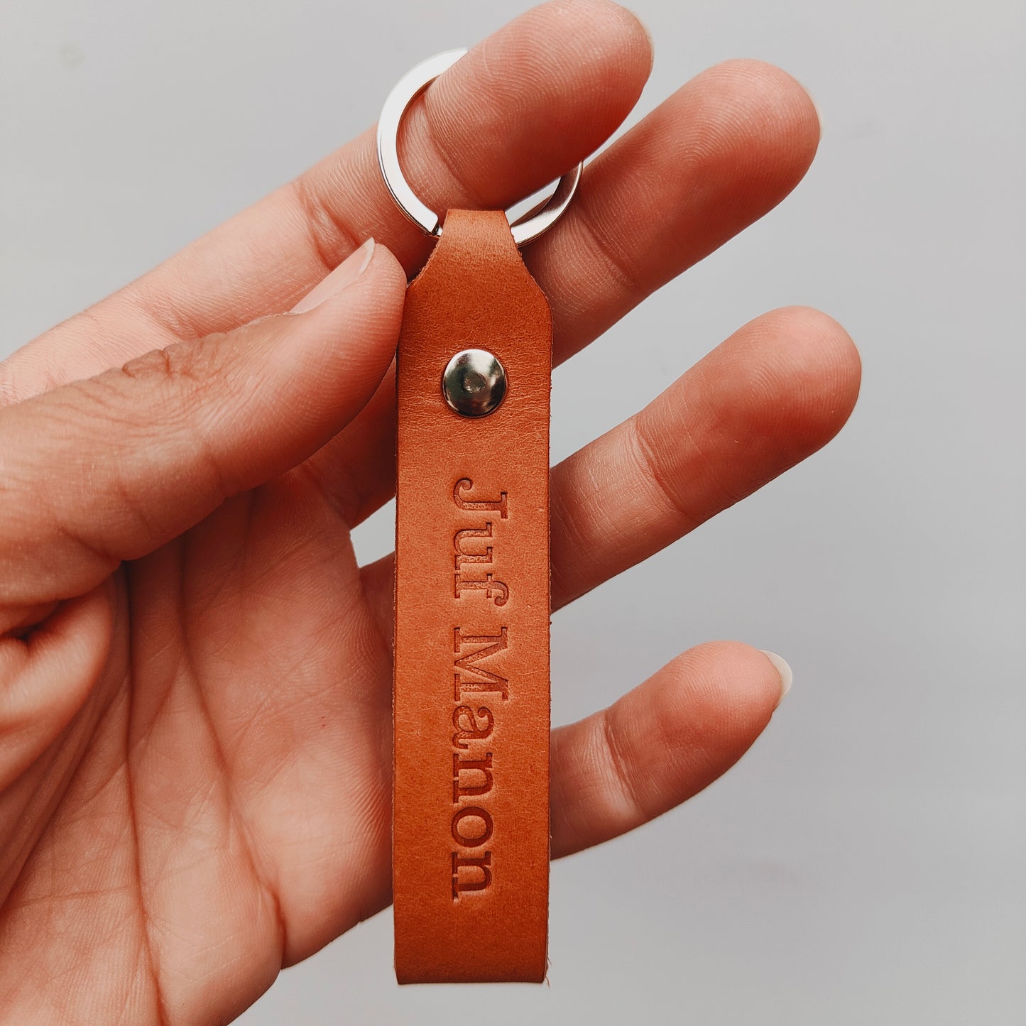 Leren sleutelhanger Elegant