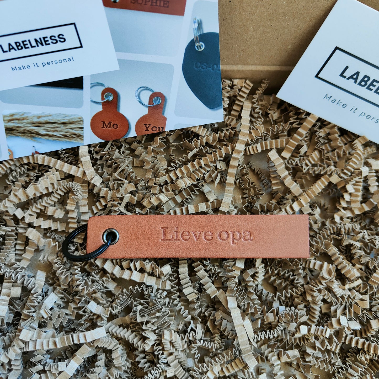 Leren sleutelhanger Basic