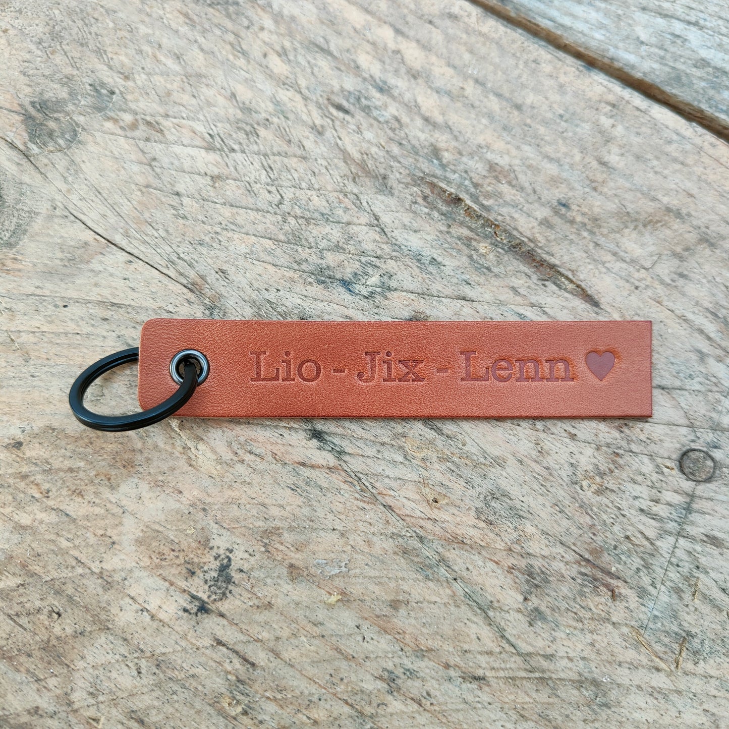 Leren sleutelhanger Basic
