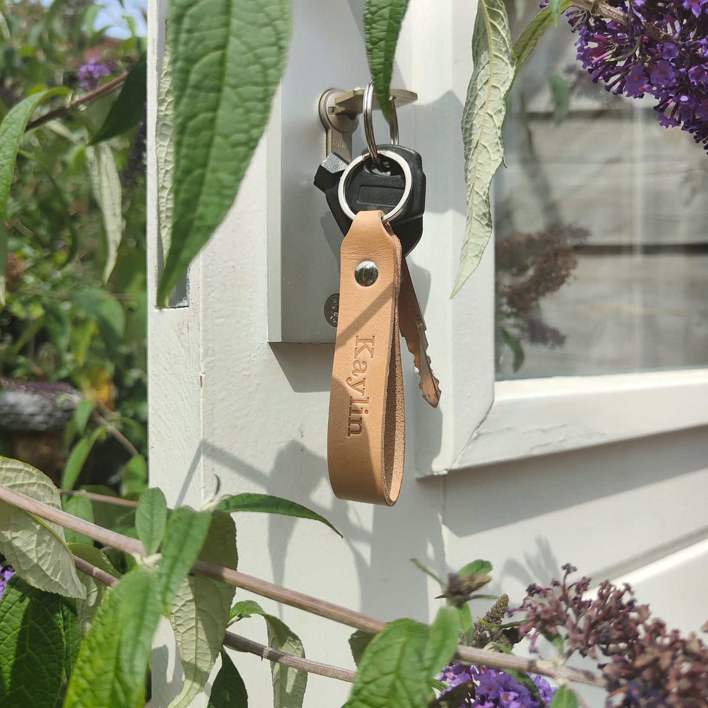 Leren sleutelhanger Elegant