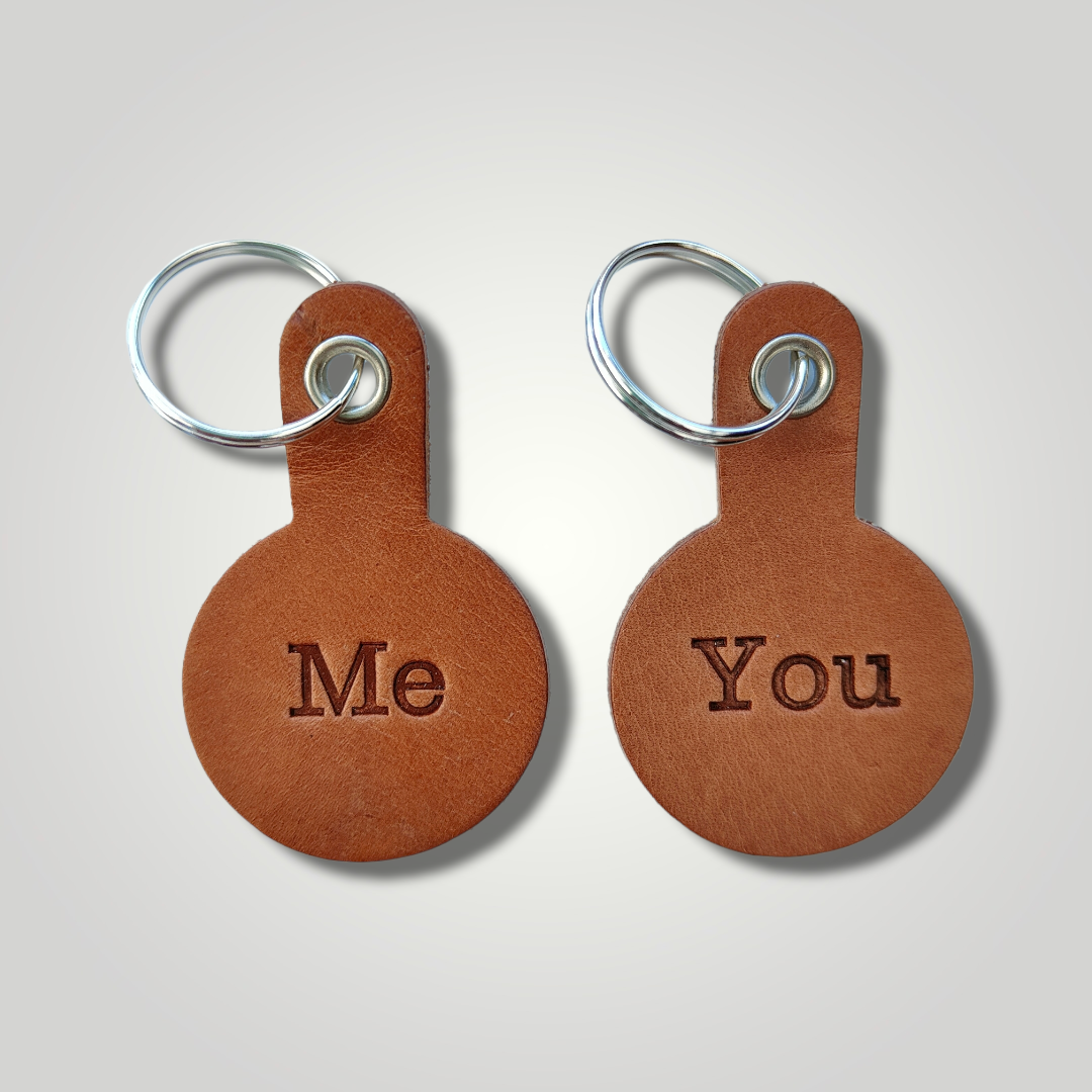 Leren sleutelhanger Mini