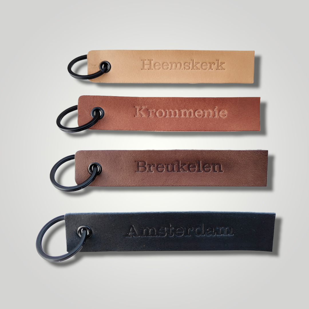 Leren sleutelhanger Basic