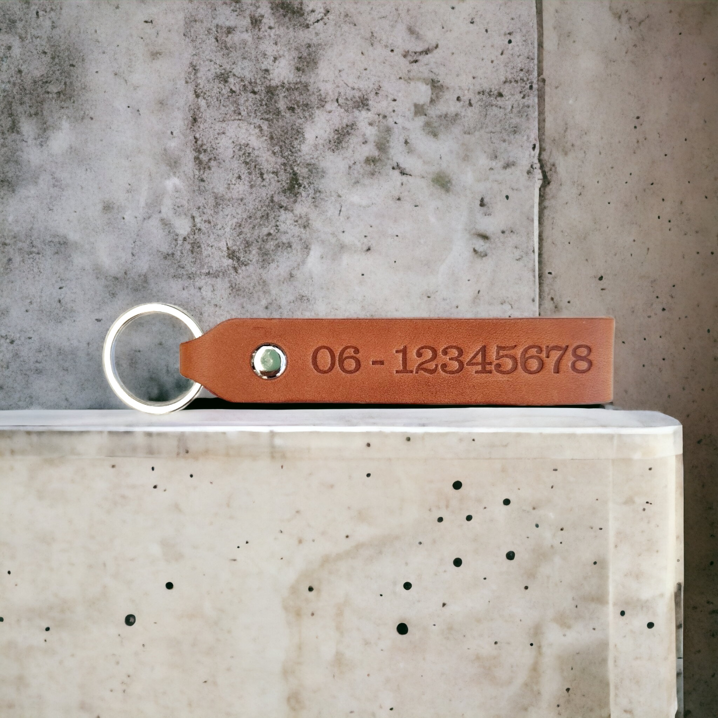 Leren sleutelhanger Elegant