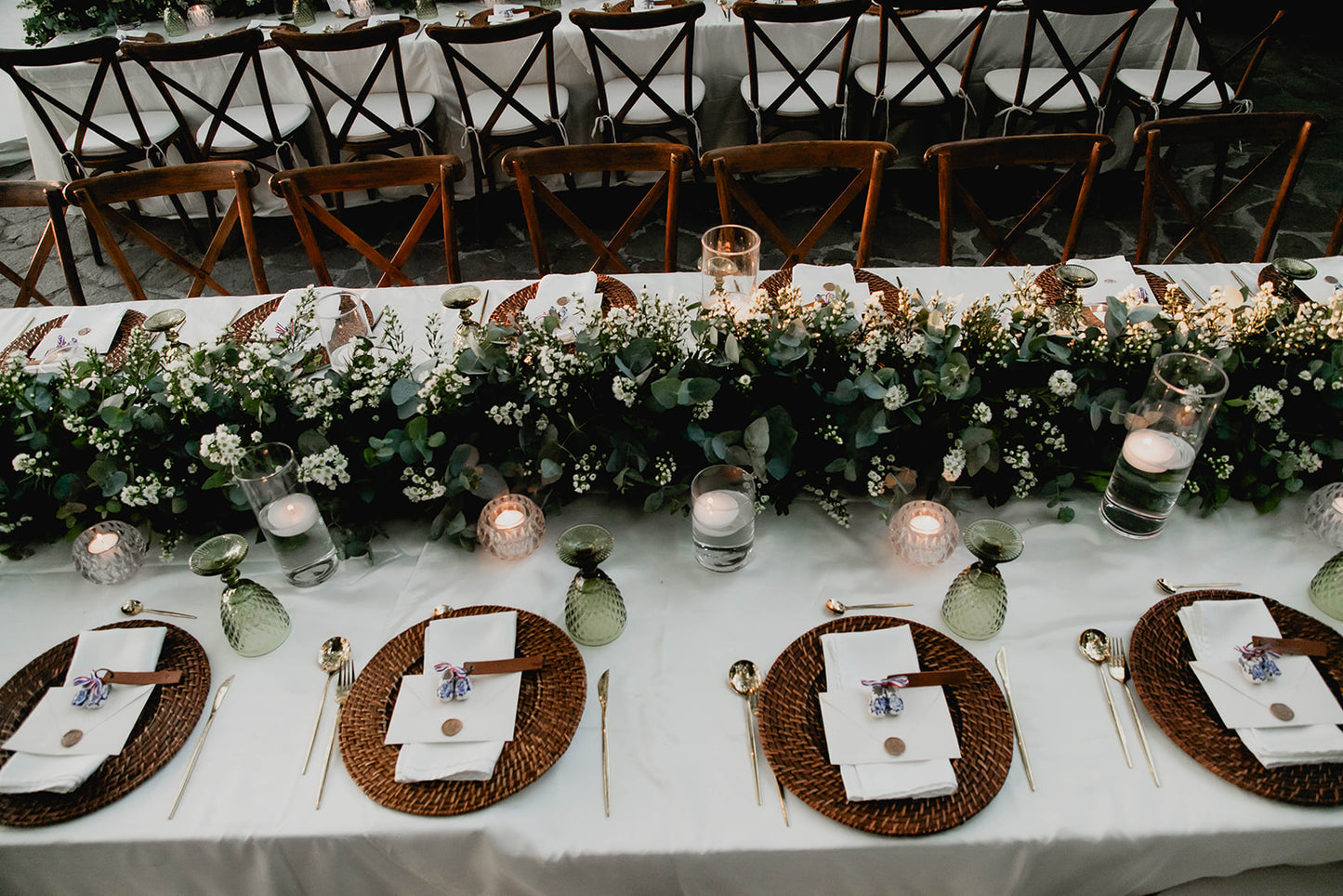 Leren plaatskaart bruiloft & evenementen