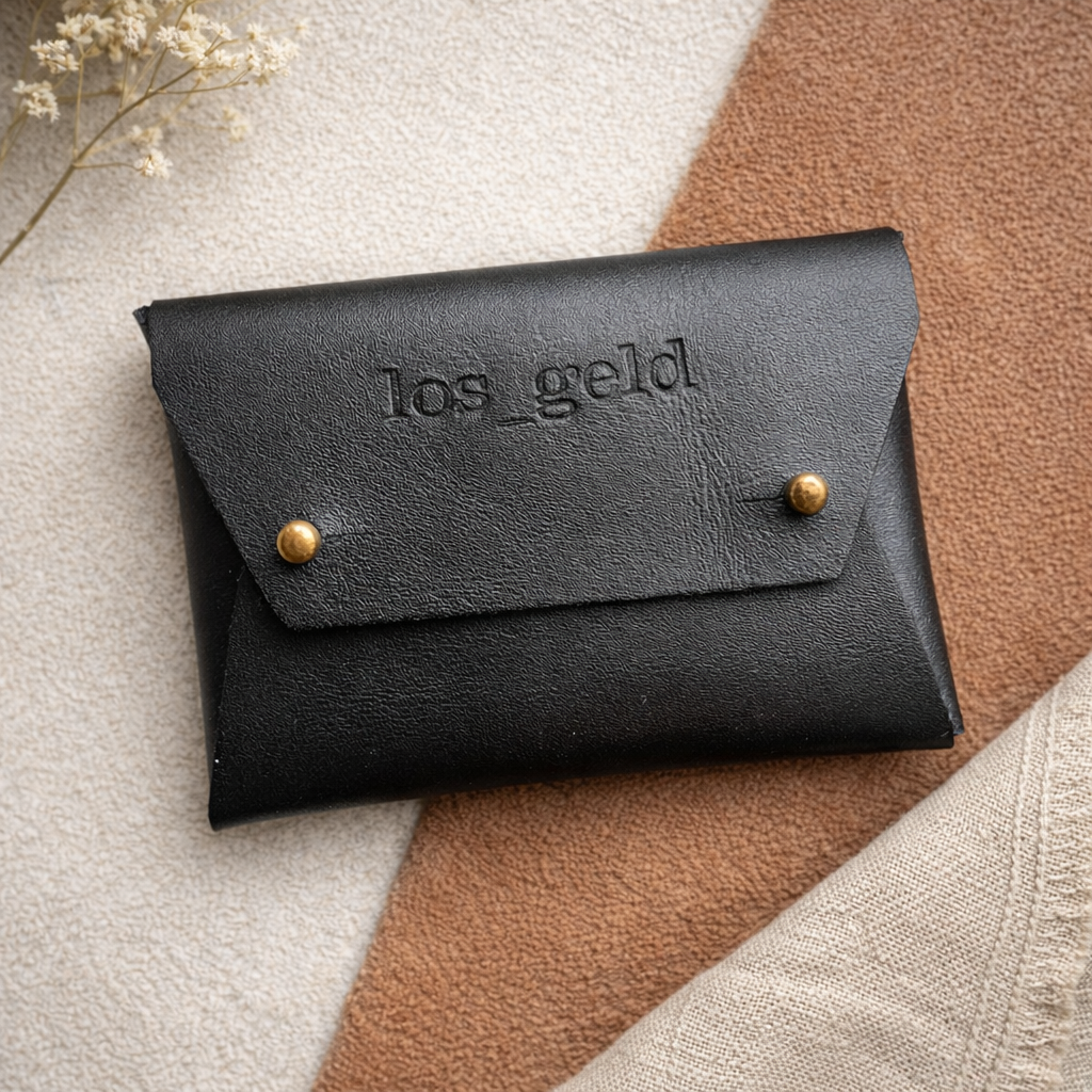 Leren mini portemonnee