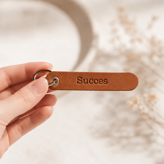 Leren sleutelhanger Slim