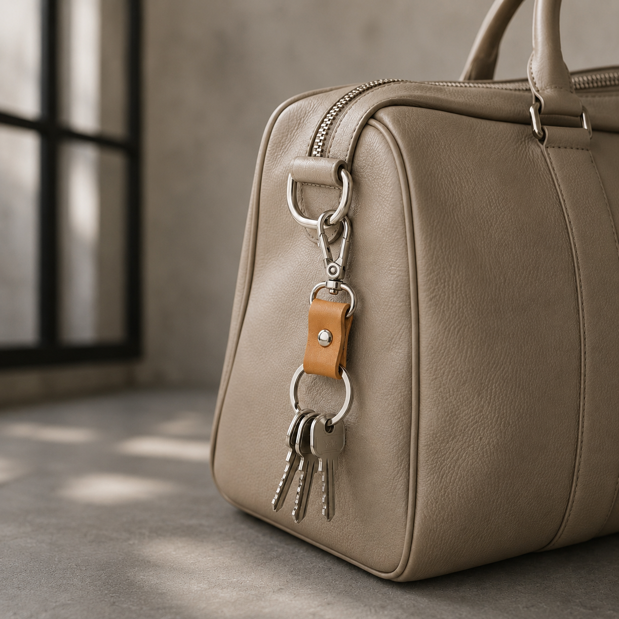 Leren sleutelhanger Ranger
