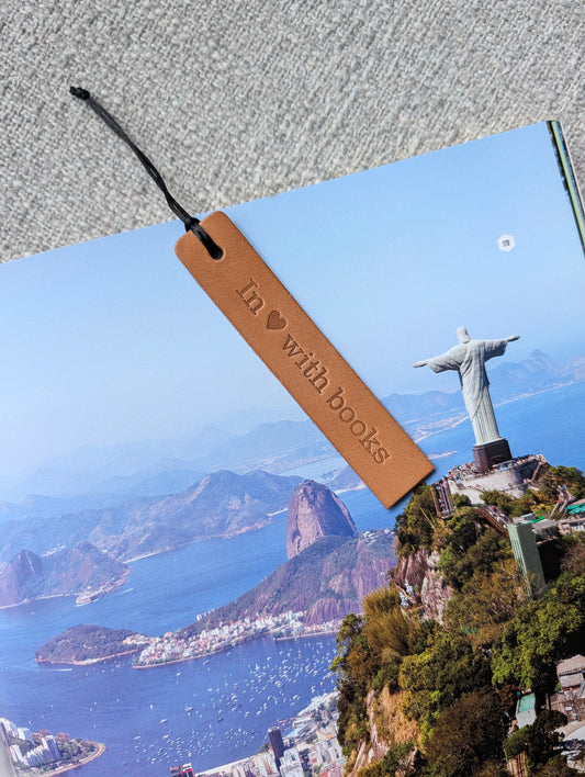 Leren boekenlegger klassiek