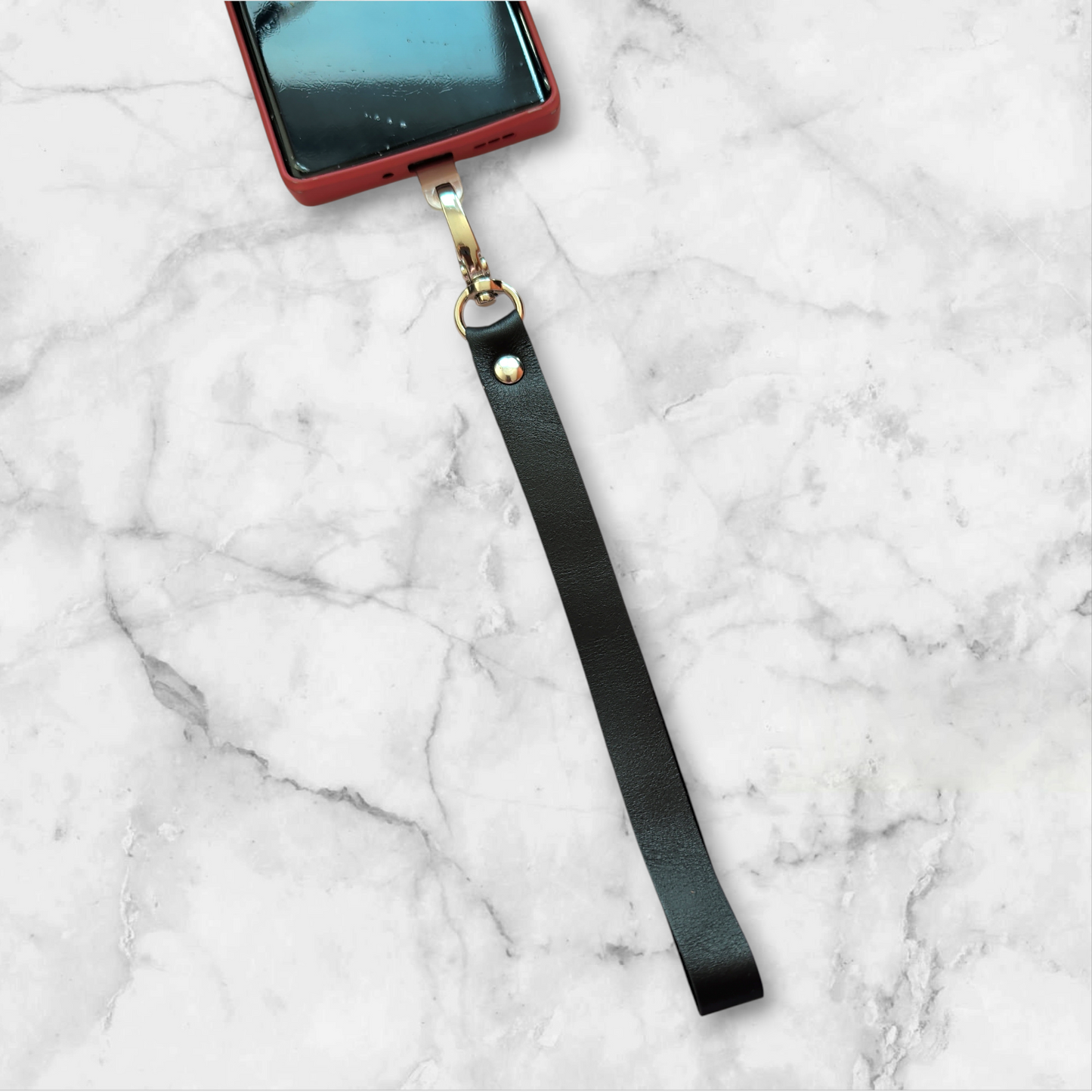 Leren polsbandje telefoon